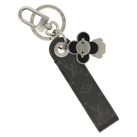 LOUIS VUITTON Monogram Eclipse Dragon Vivienne Key Holder M01821 LV Auth 133210 - Picture 1 of 6